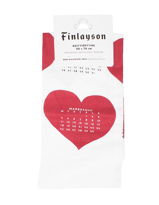 FINLAYSON Onni kalenteripyyhe 2024 - Designsuosikit - 10105514644 - 0