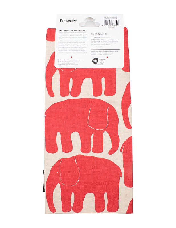 FINLAYSON Elefantti tyynynpäällinen, 48 x 48 cm - Designsuosikit - 10105514648 - 1