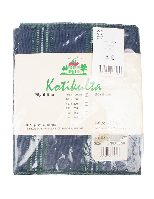 KOTIKULTA Pöytäliina, 90x90cm - Pöytäliinat - 10105514661 - 0