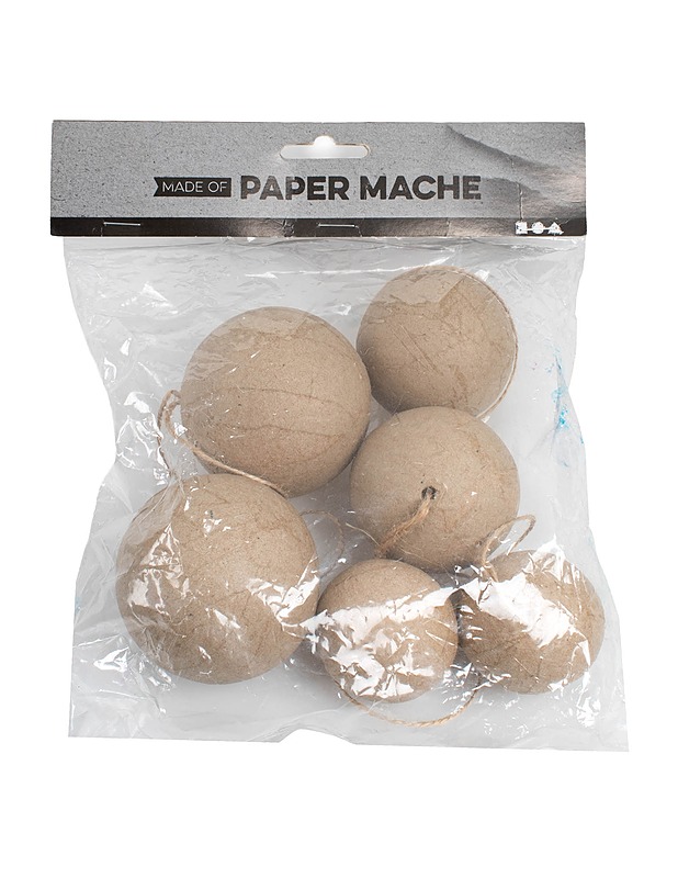 Paperimassapallot, 6 kpl - Askartelu - 10105514687 - 0