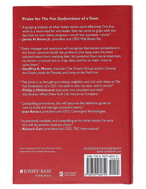 The five dysfunctions of a team : a leadership fable - Patrick Lencioni - Tietokirjat ja oppaat - 10105514704 - 1