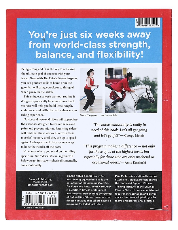 The Rider's Fitness Program - Dianna Robin Dennis, John J. McCully & Paul M. Juris - Tietokirjat ja oppaat - 10105514752 - 1