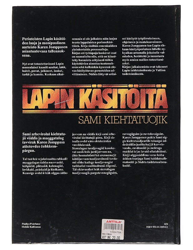 Lapin käsitöitä ,  Sami kiehtatuojik- Karen Jomppanen - Tietokirjat ja oppaat - 10105514793 - 1