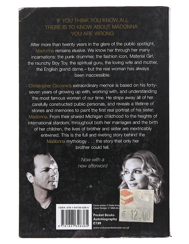 Life with My Sister Madonna - Christopher Ciccone - Romaanit ja novellit - 10105514820 - 1