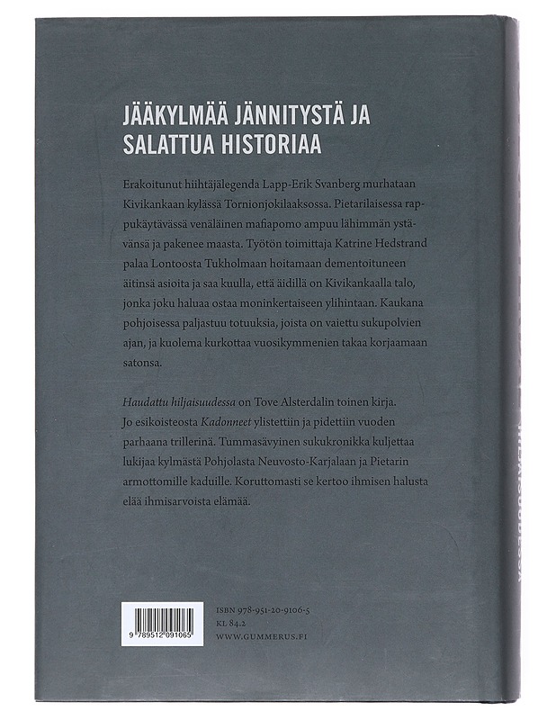Haudattu hiljaisuudessa - Alsterdal, Tove - Romaanit ja novellit - 10105514859 - 1