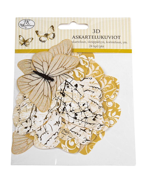 3D askartelukuviot, 24 kpl - Askartelu - 10105514872 - 0