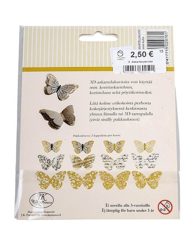 3D askartelukuviot, 24 kpl - Askartelu - 10105514872 - 1