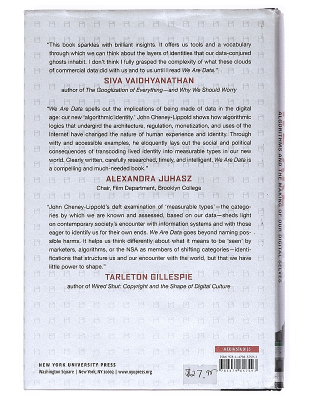 We are data- John Cheney - Lippold - Tietokirjat ja oppaat - 10105514878 - 1