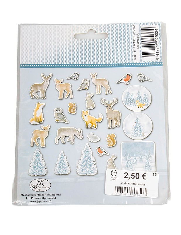 Talvimetsä -askartelukuviot, 25 kpl - Askartelu - 10105514882 - 1