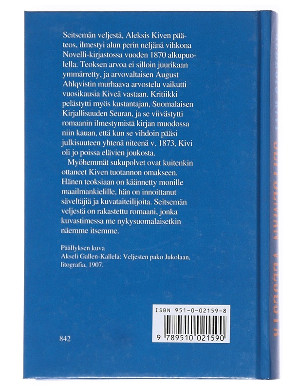Seitsemän veljestä - Kivi, Aleksis - Romaanit ja novellit - 10105514904 - 1