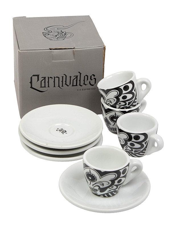 SALON BETONG JOHAN & NYSTRÖM Carnivales espressosetti, 8 osaa - Lautaset ja kulhot - 10105514963 - 0