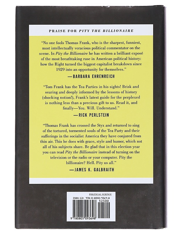 Pity the Billionaire - Frank, Thomas - Romaanit ja novellit - 10105515000 - 1