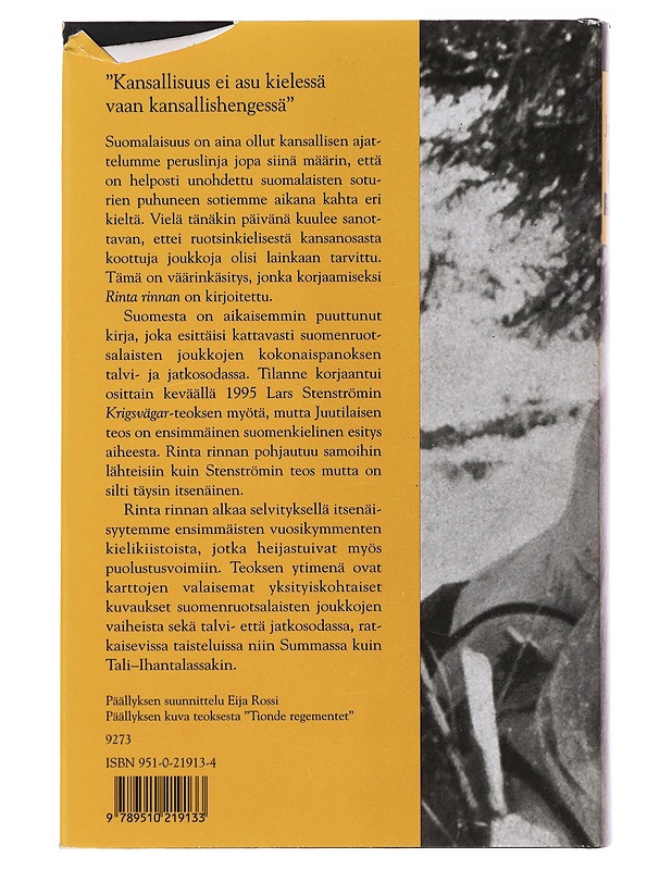 Rinta rinnan - Juutilainen, Antti - Historiakirjat - 10105515006 - 1