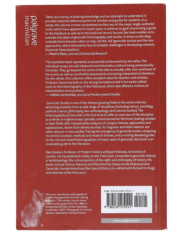 The Historiography of Genocide - Stone, Dan - Historiakirjat - 10105515010 - 1