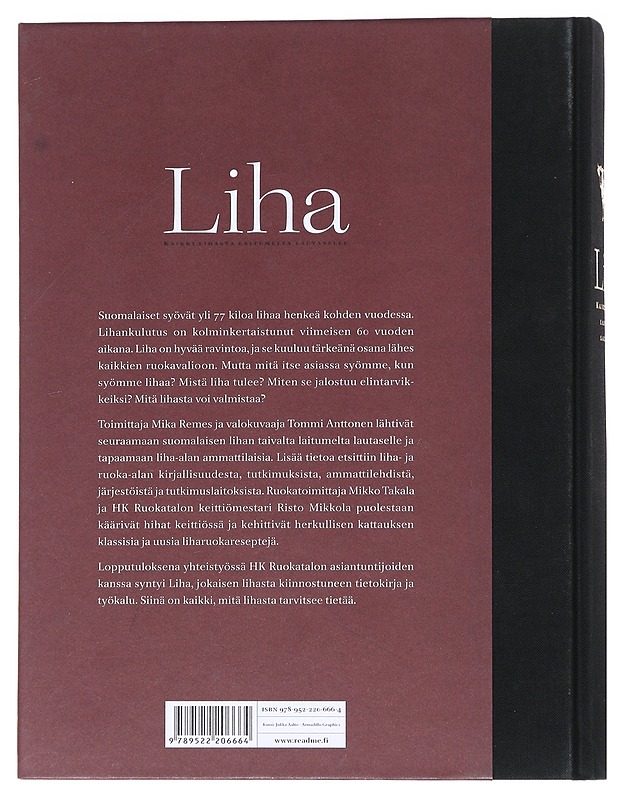 Liha : kaikki lihasta laitumelta lautaselle - Remes, Mika - Ruokakirjat - 10105515023 - 1