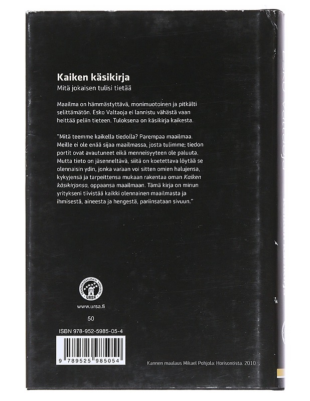 Kaiken käsikirja : mitä jokaisen tulisi tietää? - Esko Valtaoja - Historiakirjat - 10105515034 - 1