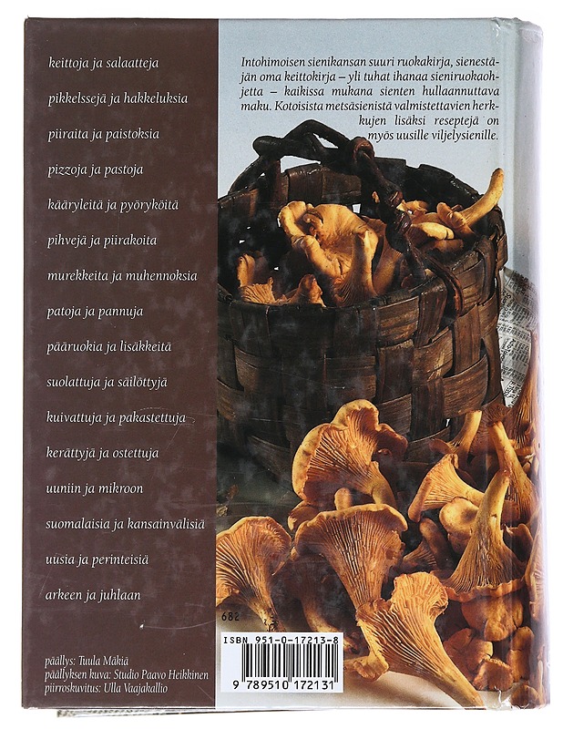 Hulluna sieniin : sieniherkkujen pikkujättiläinen - Hosia, Vuokko - Ruokakirjat - 10105515036 - 1