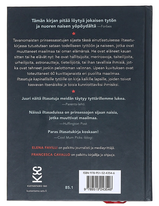 Iltasatuja kapinallisille tytöille : 100 tarinaa ihmeellisistä naisista - Favilli, Elena - Lastenkirjat - 10105515041 - 1