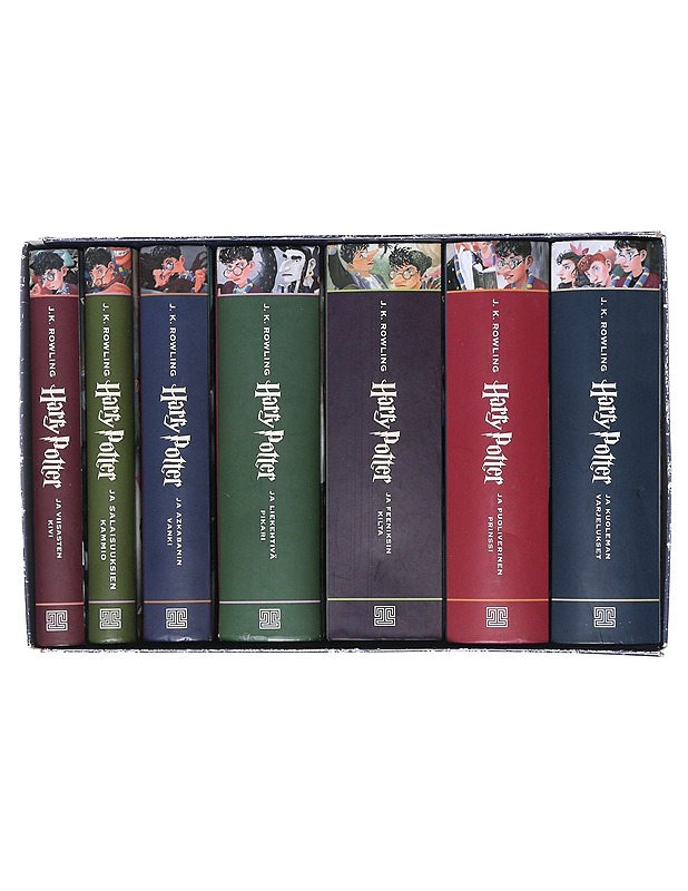 Harry Potter 1-7 (koko sarja) : viisasten kivi ; salaisuuksien kammio ; Azkabanin vanki ; liekehtivä pikari ; Feeniksin kilta ; puoliverinen prinssi ; kuoleman varjelukset - J.K. R - Nuorten kirjat - 10105515066 - 1