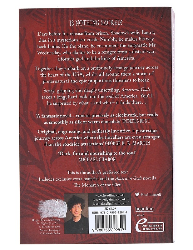 American gods : the author's preferred text - Neil Gaiman - Fantasia- ja scifi - 10105515118 - 1