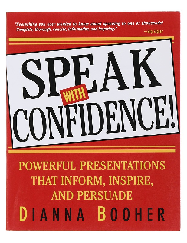 Speak With Confidence !- Dianna Booher - Tietokirjat ja oppaat - 10105515127 - 0