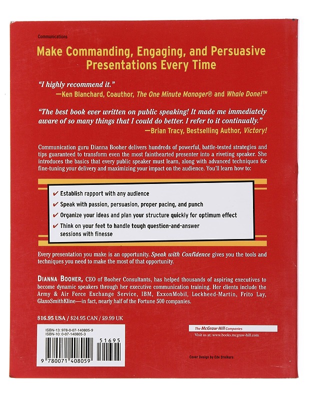 Speak With Confidence !- Dianna Booher - Tietokirjat ja oppaat - 10105515127 - 1