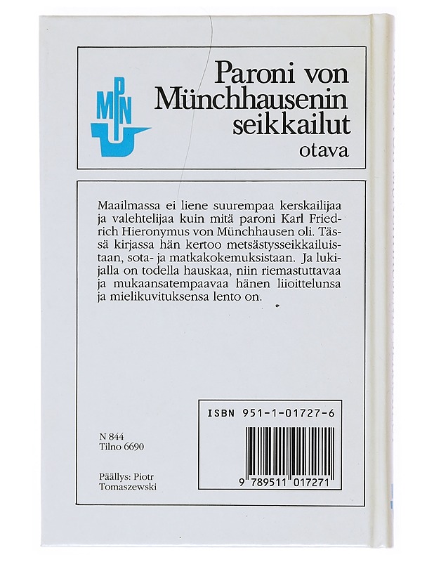 Paroni von Münchhausenin seikkailut - S., Samuli - Romaanit ja novellit - 10105515163 - 1