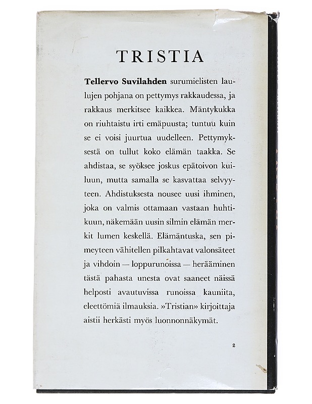 Tellervo Suvilahti : Tristia : runoja - Runot ja näytelmät - 10105515167 - 1