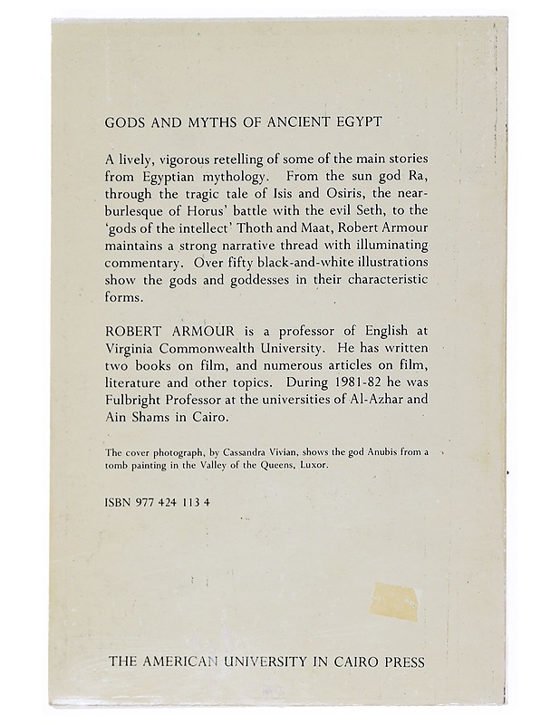 Gods and myths of ancient Egypt - Robert A. Armour - Tietokirjat ja oppaat - 10105515175 - 1