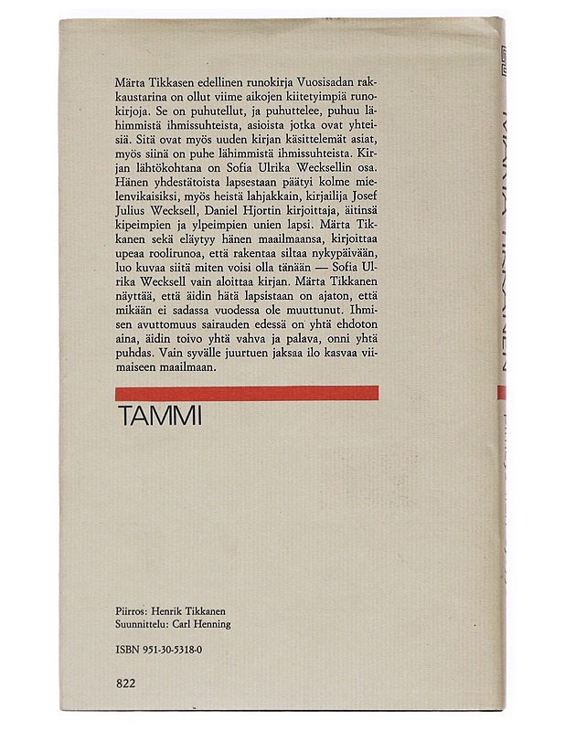 Pimeys ilon syvyys - Tikkanen, Märta - Romaanit ja novellit - 10105515195 - 1