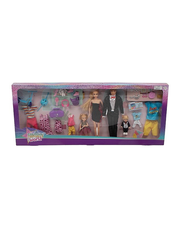 Fantasy World nukkepakkaus perhe - Lasten lelut - 10105515215 - 0