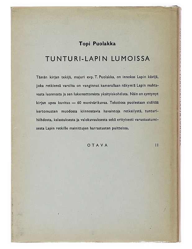 Tunturi - Lapin Lumoissa - Topi Puolakka - Matkaoppaat ja sanakirjat - 10105515213 - 1