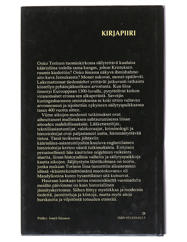 Käärinliinan arvoitus - Wilson, Ian - Tietokirjat ja oppaat - 10105515240 - 1