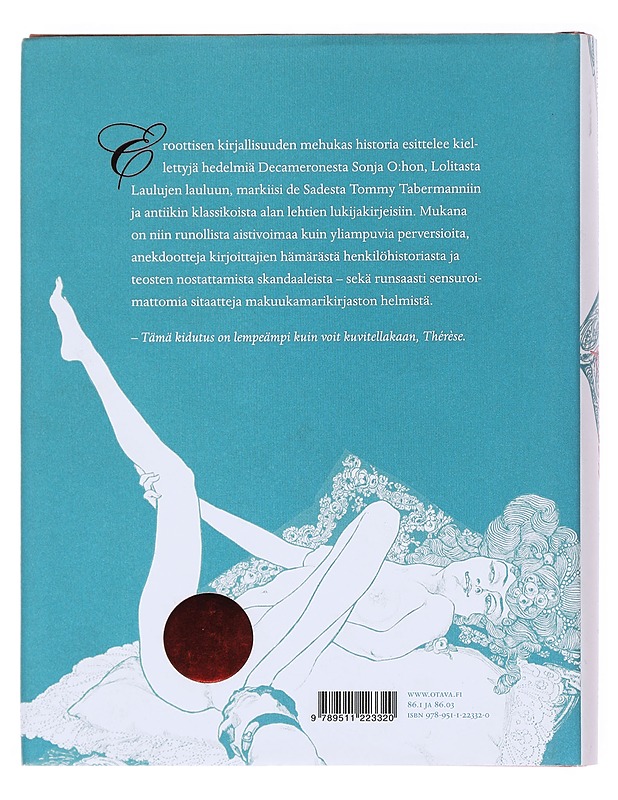 Erotica : 69 kiihottavaa kirjaklassikkoa - Hänninen, Ville - Tietokirjat - 10105515276 - 1