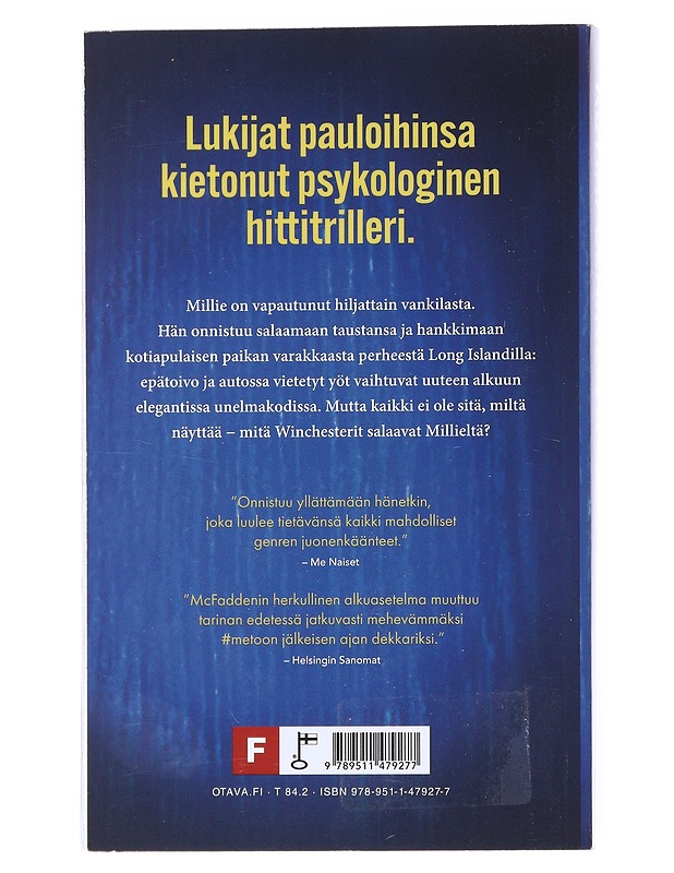 Kotiapulainen - McFadden, Freida - Jännitys ja dekkarit - 10105515291 - 1