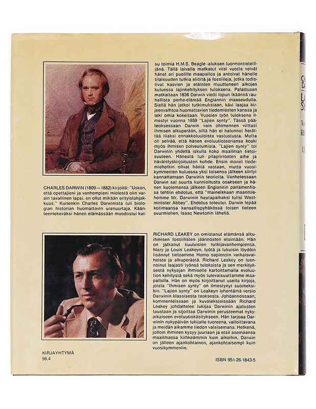 Lajien synty - Darwin, Charles - Tietokirjat ja oppaat - 10105515305 - 1
