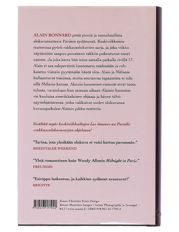 Pieni elokuvateatteri Pariisissa - Barreau, Nicolas - Romaanit ja novellit - 10105515304 - 1