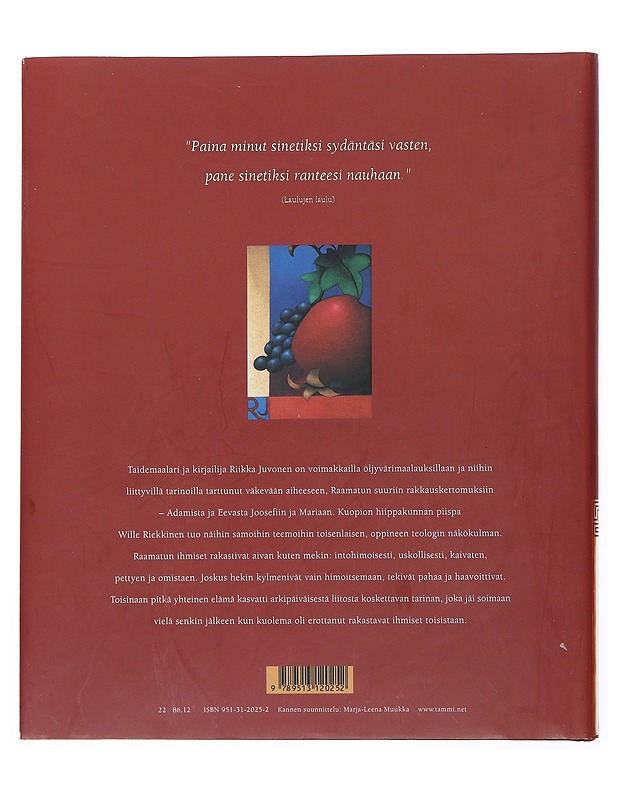 Sinetiksi sydämeesi : Raamatun suuret rakkauskertomukset - Juvonen, Riikka - Tietokirjat ja oppaat - 10105515383 - 1