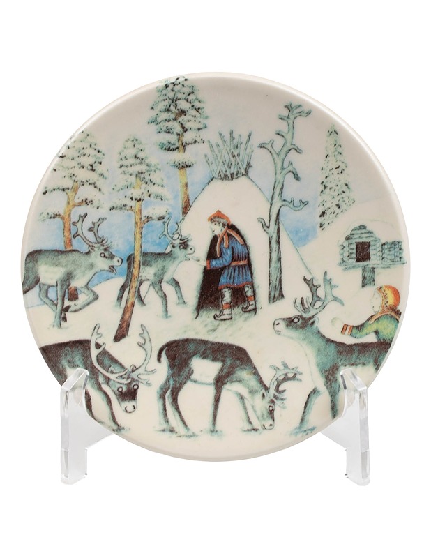 ARABIA Poromies talvella seinälautanen - Designsuosikit - 10105515396 - 0