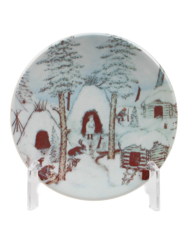 ARABIA Kotakylä talvella seinälautanen - Designsuosikit - 10105515404 - 0