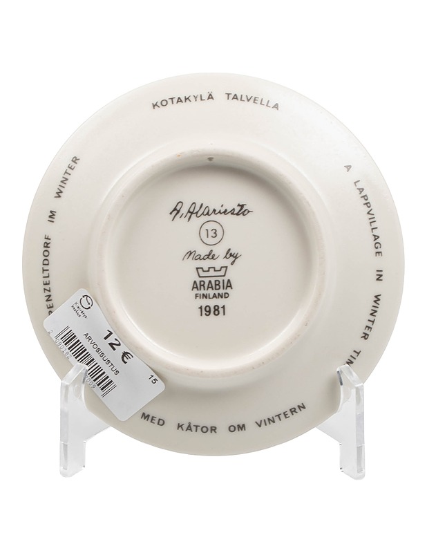 ARABIA Kotakylä talvella seinälautanen - Designsuosikit - 10105515404 - 1