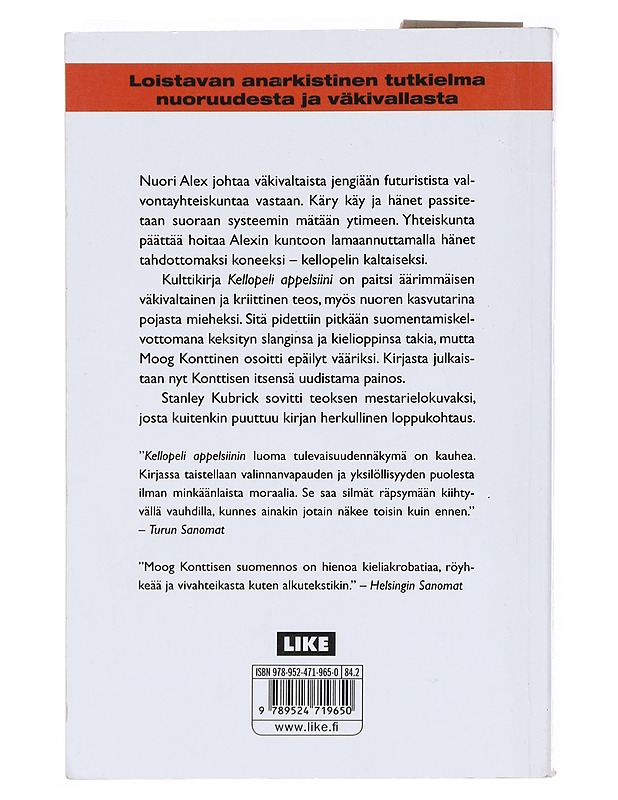 Kellopeliappelsiini - Burgess, Anthony - Romaanit ja novellit - 10105515432 - 1