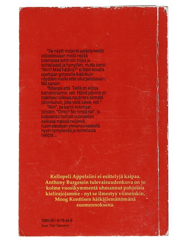 Kellopeli appelsiini - Burgess, Anthony - Romaanit ja novellit - 10105515438 - 1