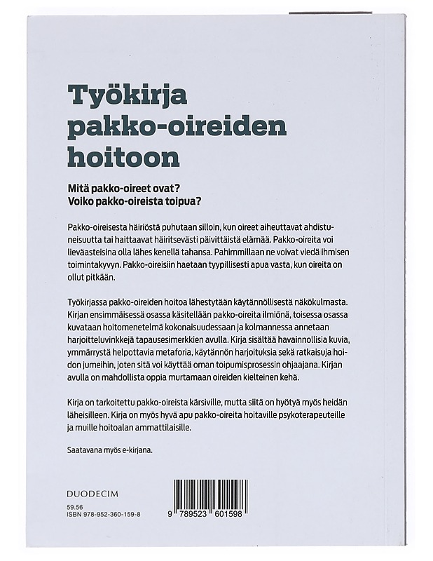 Työkirja pakko-oireiden hoitoon - Suvanto-Witikka, Riitta - Tietokirjat ja oppaat - 10105515446 - 1