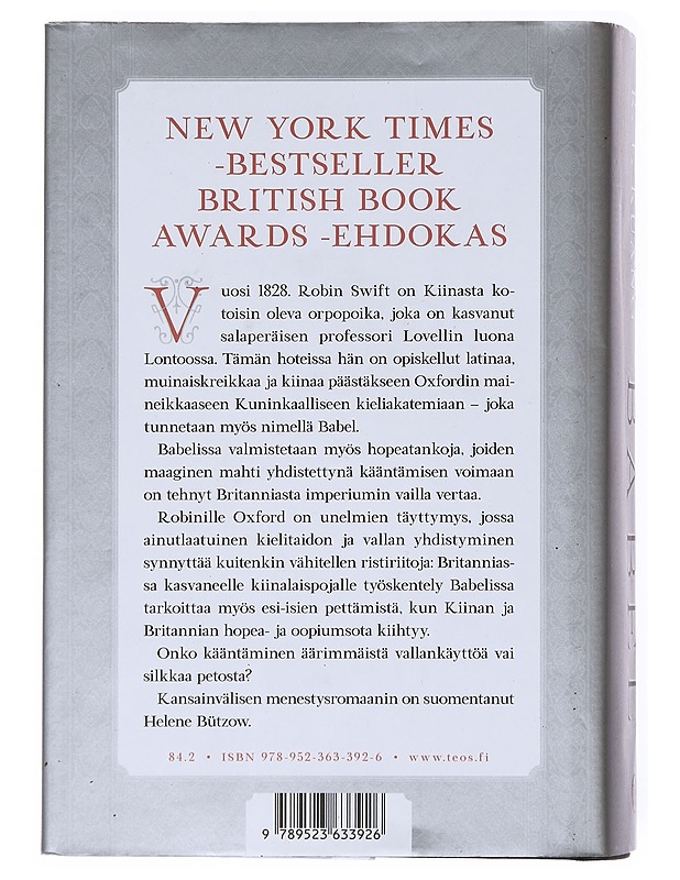 Babel : mystinen kertomus - Kuang, R. F. - Romaanit ja novellit - 10105515460 - 1