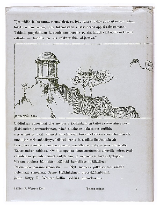 Rakastamisen taito - Ovidius - Romaanit ja novellit - 10105515475 - 1