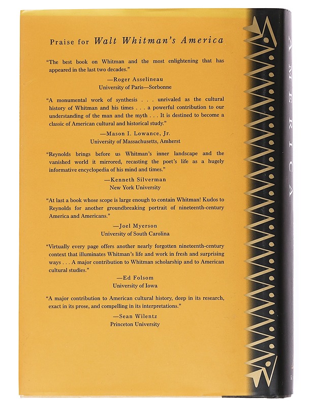 Walt Whitman's America : a cultural biography - David S. Reynolds - Tietokirjat - 10105515516 - 1