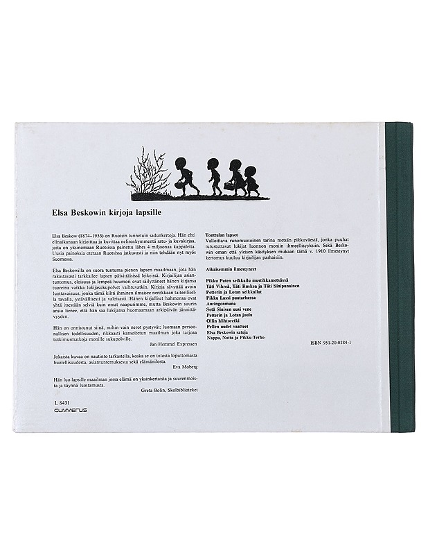 Elsa Beskow : Tonttulan lapset - Lastenkirjat - 10105515520 - 1