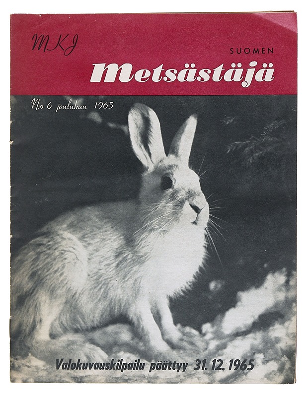 Suomen Metsästäjä N:o 6 joulukuu 1965 - Lampio, Teppo - Lehdet - 10105515522 - 0