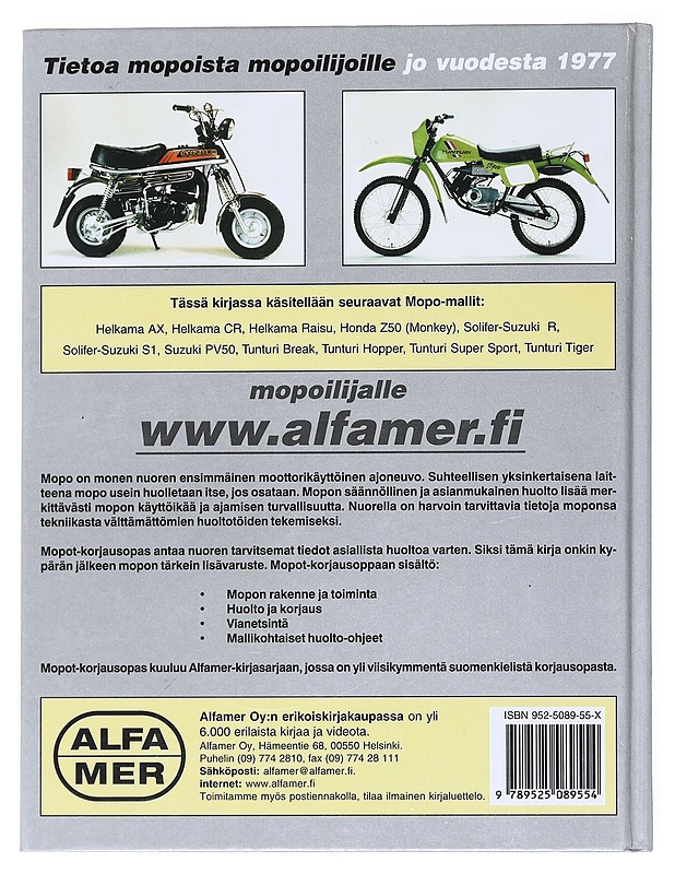 Mopot 1982-2000 : Helkama, Honda, Suzuki, Tunturi : korjausopas - Esko Mauno - Tietokirjat ja oppaat - 10105515531 - 1